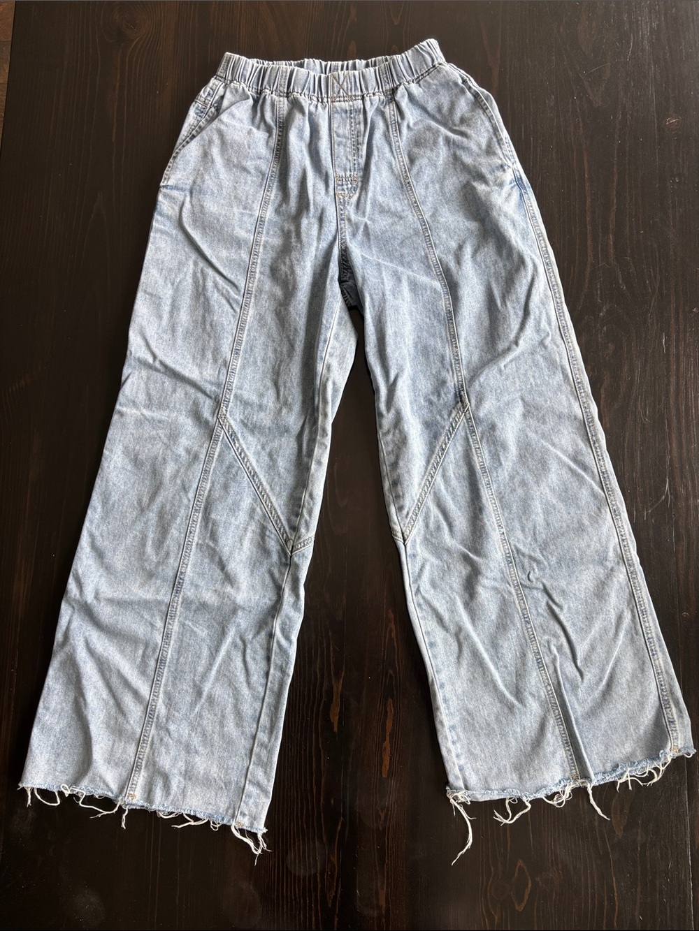 Light Wash Wide Leg Jeans Pants